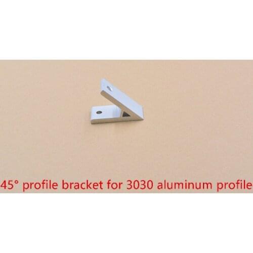 Adapting piece 45 degree inscribed corner bracket angle connection for 3030 aluminum profile 1pcs