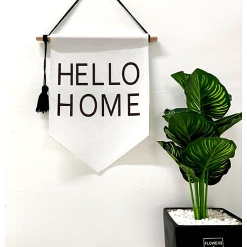 Simple Non-woven Tassel Hanging Flag Tapestry Letter Wall Decoration Creative Decoration Multifunctional Application