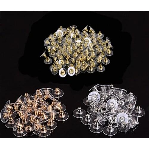 Alloy Earring Backs Stoppers Earnuts Stud Earring Stopper Back Plugs DIY Jewelry Findings Accessories Making