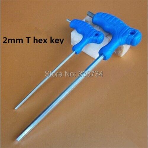 10pcs 2mm alloy steel T handle hex key