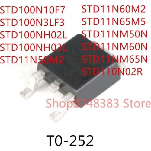 STD100N10F7 STD100N3LF3 STD100NH02L STD100NH03L STD11N50M2 STD11N60M2 STD11N65M5 STD11NM50N STD11NM60N STD11NM65N STD110N02R