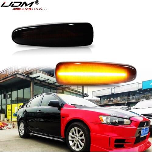 IJDM Turn Signal Lamp LED For Mistubishi Outlander Sport Mirage Sport Lancer Evolution X Light Car Dynamic Side Marker Blinker
