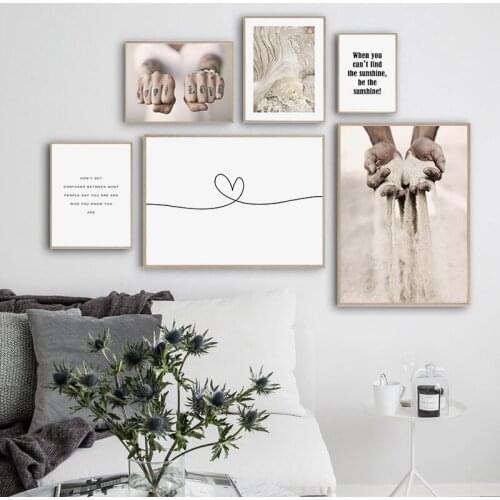 Healing Motivational Quotes Canvas Nordic Poster Abstract Art Wall Print Painting Scandinavian Modern Home Decoration Picture