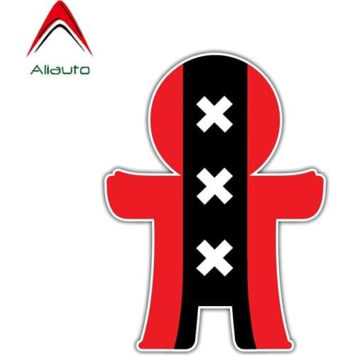 Aliauto Funny Car Sticker Cute Amsterdam Child Flag Reflective Waterproof Cover Scratch Anti-UV Accessories PVC Decal,15cm*11cm