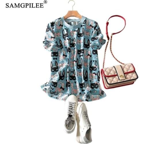 Tshirt Oversize Women Plus Size Women T-shirt 2020 Office Lady Short Sleeve Chiffon Print O-neck Women Fashion T-shirts 4XL