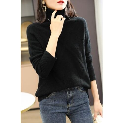 KOIJINSKY 2021 pure wool womens autumn and winter elderly knitted sweater Top womens choice