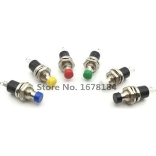 10pcs PBS-110 7MM Momentary Push button Switch Press the reset switch Momentary On Off Push Button Micro SwitchNormally Open NO