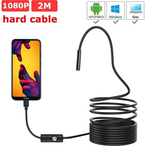 1080P HD Mini Android Hard Cable Endoscope Camera IP67 1920*1080 1M 2M 3.5M 5M Micro USB Inspection Video Camera