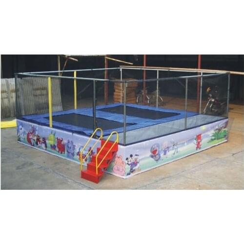 2 in 1, trampoline bed, rectangular trampoline, jump bed,025
