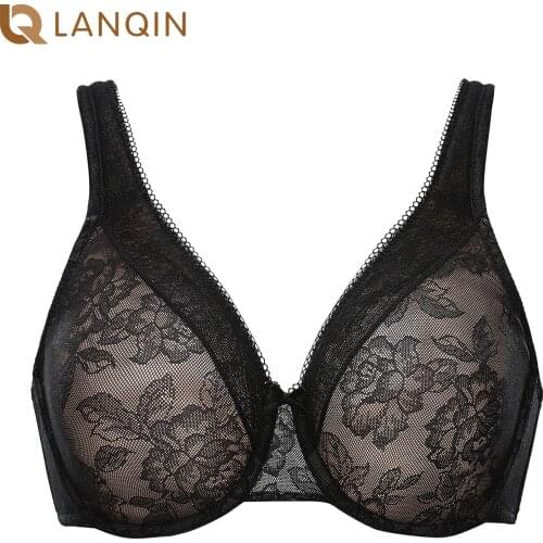 Womens Minimizer No Padded Underwire Full Coverage Plus Size Lace Bra