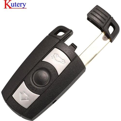 Kutery 20 pcs Key Shell For BMW E61 E90 E82 E70 E71 E87 E88 E89 X5 X6 For 1 3 5 6 Series Replacement Smart Car Key Case Cover