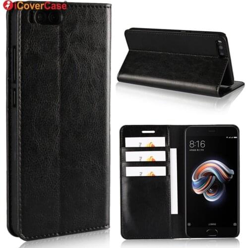 Mi Note 3 Case Luxury Real Genuine Leather Wallet Case For Xiaomi Mi Note 3 Card slot Stand Protect Flip Case For Mi Note 3