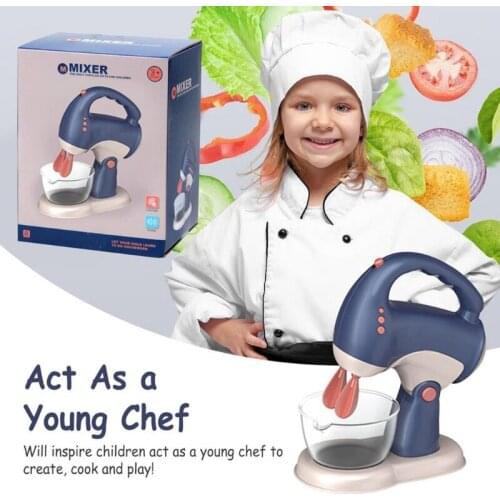 D7WF 1Set Electric Mixer Kitchen Toy Simulation Dollhouse Accessories Pretend Playset Realistic Cooking Toy Kitchen Appliance