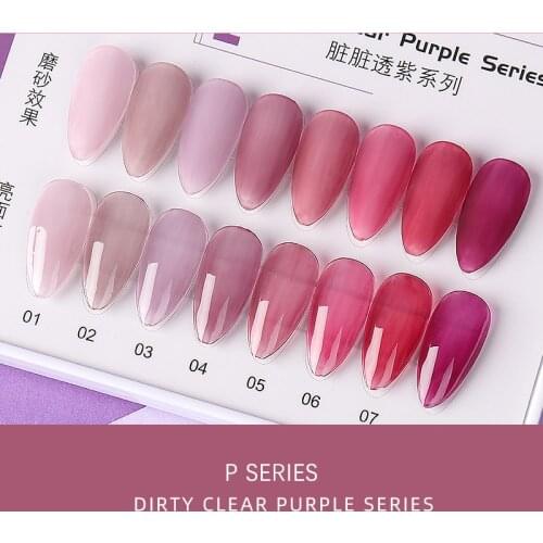 FN Opal Jelly Nail Gel Polish 15ml Semi-transparent White Pink Crystal Varnish Soak Offl Art UV