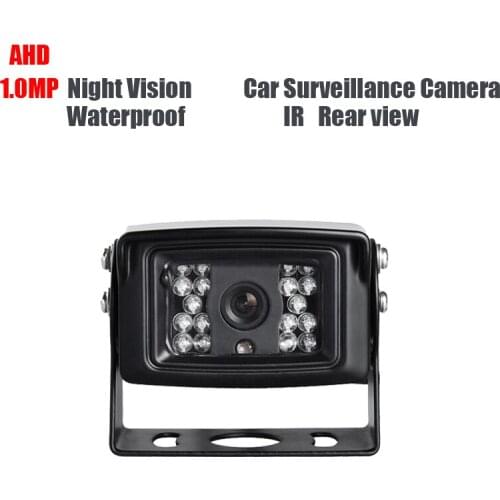 AHD 1.0MP Waterproof Car Rear View Camera Truck Backup Camera Lorry Vans School Bus Reverse Camera IR Night Vision DC12V