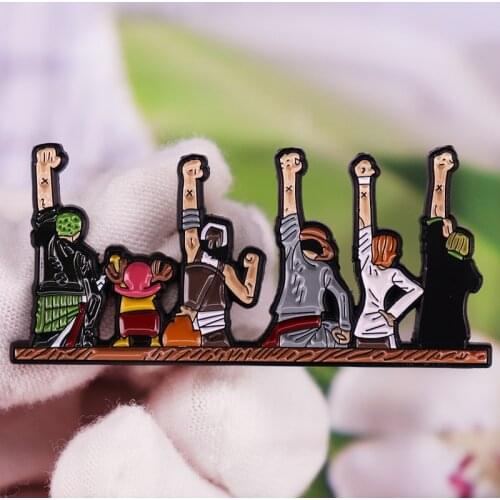 Classic Anime Luffy JoeBa Sauron enamel pin Character Collection Brooch Alloy Badge Fashion Jewelry