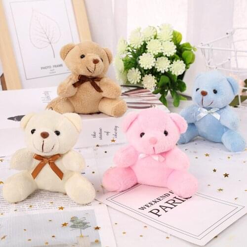 Hot new cute 10cm plush bear Pendant soft good quality Exquisite toy Bag decoration birthday christmas Valentines Day warm gift