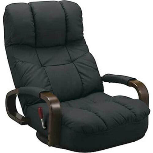 Floor Swivel Recliner Chair 360 Degree Rotation Living Room Furniture Modern Japanese Design Leather ArmChair Chaise Lounge