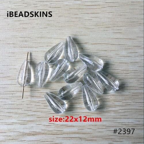New arrival! 22x12mm 300pcs/lot clear Acrylic Drops shape beads #2397(Design as shown )
