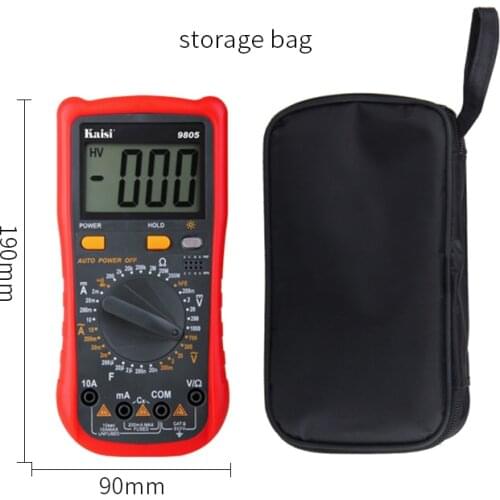 Kaisi 9805 Professional LCD Digital Multimeter Electrical Handheld Digital Multimeter Tester Multimetro Ammeter Multitester