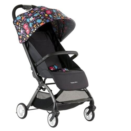Baby stroller can sit and lie down, two-way one-button collection, ultra-light shock absorber 0-3 baby stroller