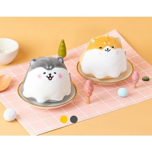 Pudding Dog Bag pendant plush doll toy lovely couple car key chain schoolbag backpack small pendant kawaii keychain shiba inu