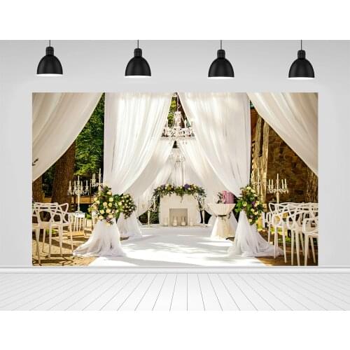 Scopiso background wedding white Curtain Decorations ceremony Flowers relatives backdrop new fantasy for photo studio props