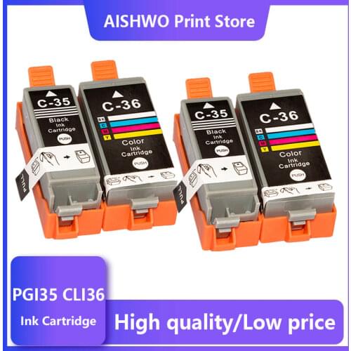 PGI35 CLI36 Compatible Ink Cartridges For Canon PGI-35 CLI-36 For Canon IP100B IP100 mini260 mini320 / IP100 With Battery