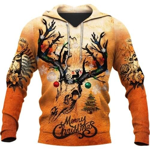 PLstar Cosmos DEER HUNTING 3D All Over Printed Shirts 3D Print Hoodie/Sweatshirt/Zipper Man Women Merry Christmas hoodies