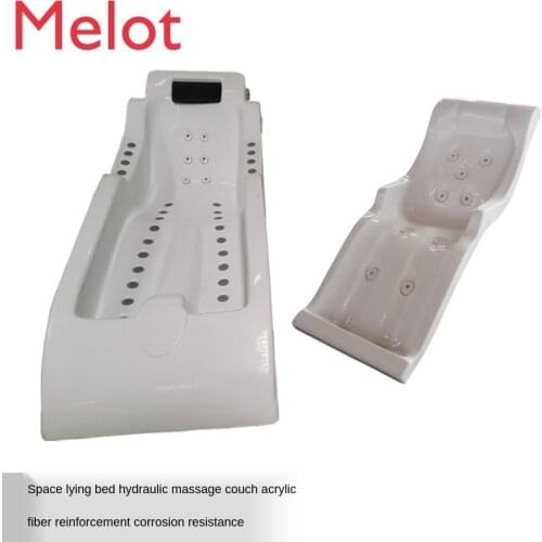 High-End Swimming Pool Spa Massage Couch Hydraulic Push Back Bed Acrylic Back Pat Bed Spa Underwater Water Spray Space Lying Bed