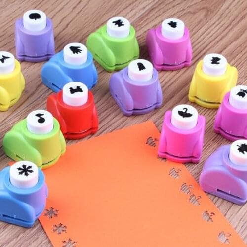 1 Pcs Mini Scrapbook Hole Puncher for Kids DIY Tag Punch Handmade Embosser Mechine School Office Stationery Art Supplies