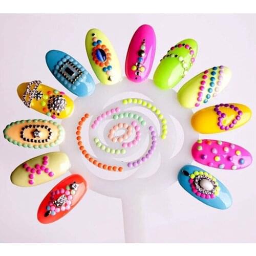 120 Pieces Shape Plastic Nail Art Sticks Display Board Ring