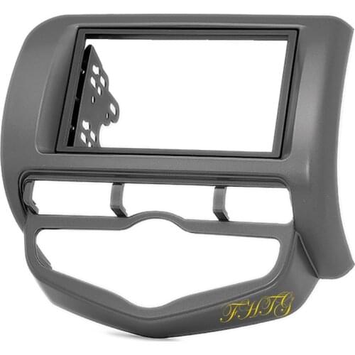 Car Radio Fascia,Dash Kit is suitable for 2006 Honda Jazz/ City(Auto AC, RHD),Double Din Car Audio Frame
