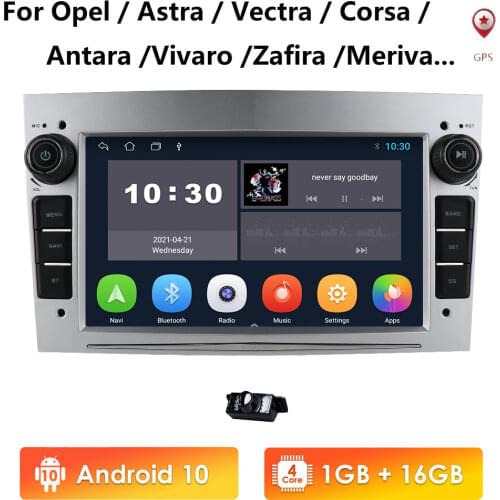 4G Android 10 2 Din Car GPS Player for Opel Astra H J 2004 Vectra Vauxhall Antara Zafira Corsa C D Vivaro Meriva Veda Radio WiFi