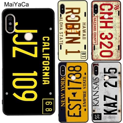 License Plate Number For Redmi Note 8 T 9 Pro 7 9S 9A 9C For Mi 10 Ultra Note 10 Lite Case For POCO X3 F2 Pro
