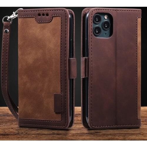Splice Flip PU Leather Case For iPhone 12 Pro Max 12 Mini SE 2020 11 Pro Max 6 6s 7 8 Plus X 10 XR XS Max Wallet Book Phone Case