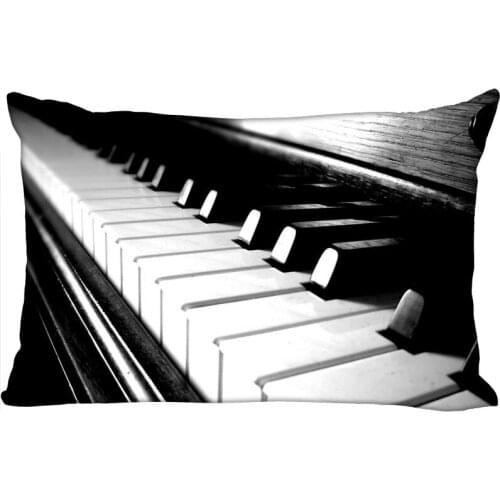 Custom Pillowcase Cover Piano Rectangle Zipper Pillow Cover Print Your Pictures 40x60cm45X75cm50X75cm(Two sides)