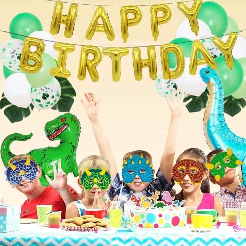 Dinosaur Party Birthday Decoration Foil Balloons Large 4D Walking Dinosaur Set Baby Shower Decor Birthday Party Decor Kids