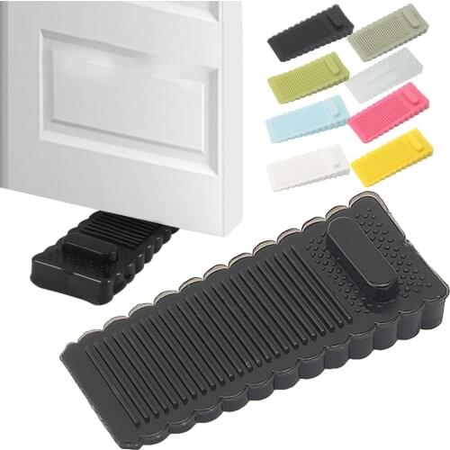 Door Wedge Stopper Non-slip Rubber Stopper Floor Door Protection Home Living Room Bedroom Portable Door Block Дверной Блок