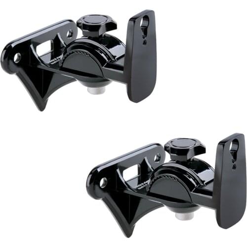 GU8II 1 Pair=2pieces Zinc Alloy Universal Surround Speaker Wall Mount Bracket Rotating Speaker Hanger Loading 15kgs 33lbs
