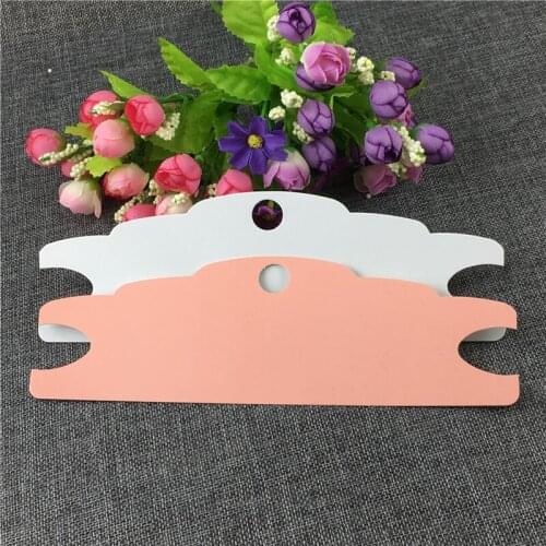 Creative Hairband Display Card With Two-sided Cuts Trendy Avant-Garde Necklace Card Headwear Cards 22.8x7.5cm 50Pcs/Lot