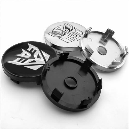4PCS 56+60mm Car Styling Cool Autobots Car Wheel Center Hub Caps Transformers Badge Emblem Sticker Decal Wheel Dust-Proof Covers