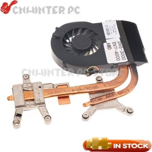 NOKOTION 610778-001 610777-001 637610-001 For HP Pavilion DV6 DV7 DV6-3000 DV7-4000 Laptop GPU CPU cooling heatsink and fan AMD
