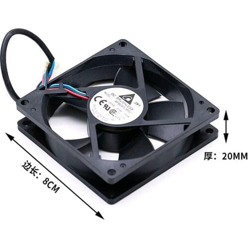 Delta Electronics AFB0812SHD 7G1A Server Cooling Fan DC 12V 0.33A 80x80x20mm 3-wire