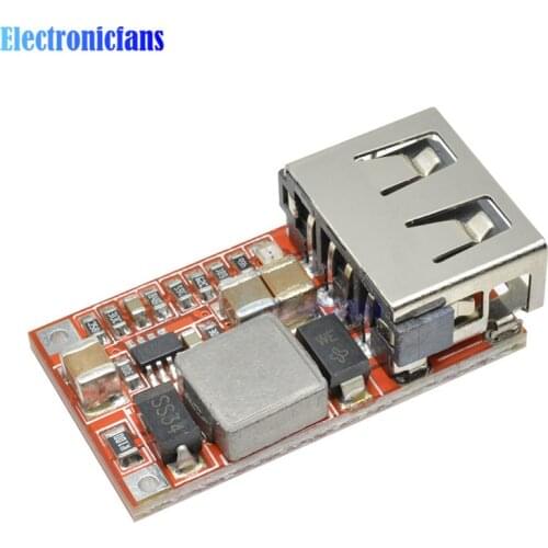6-24V 24V 12V to 5V USB Step Down Module DC-DC Converter Phone Charger Car Power Supply Module Efficiency 97.5% Buck Module