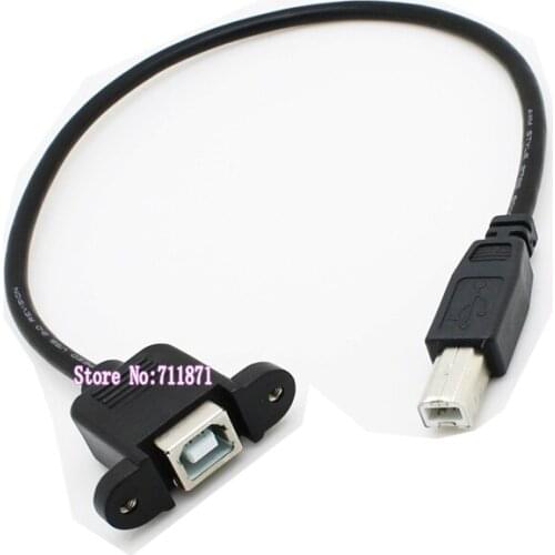 With the screw holes Male to Female USB2.0 Printer Cable USB2.0 B Male Female fixed Printer Line USB2 Printer extension cord