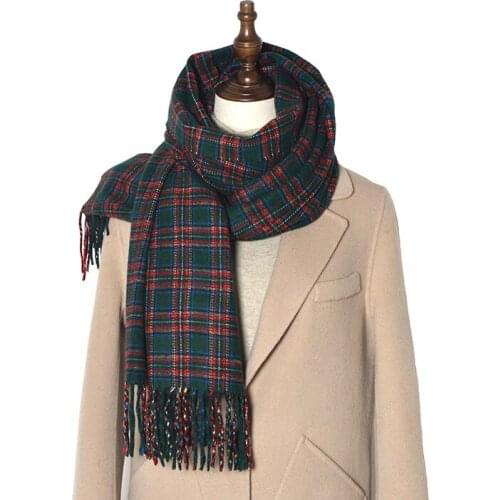 2020 new classic brand scarf Scottish plaid men and women winter scarf warm scarf fashion casual scarf imitation cashmere