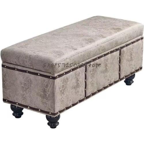 Storage stool storage stool can sit on clothing store sofa stool shoe changing stool household entrance multifunctional rectangu
