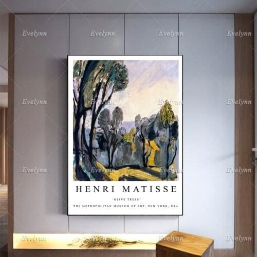 Henri Matisse Exhibition Poster, Olive Trees, Matisse Print, Wall Art Decor Prints Modern Home Decor Unique Gift