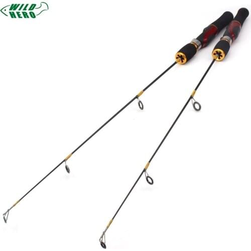 Wildhero 65cm 90g Winter fishing Ice fishing rod feeder carp fishing pole carbon 2 Section Spinning Rod